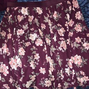 long floral skirt